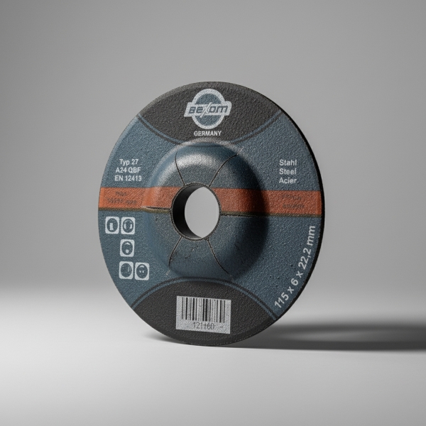 Schruppscheibe 115x6 mm für  Stahl, Eisen und Metall